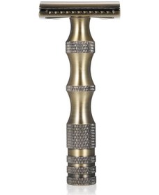 Resim Adamın Tıraş Bıçağı Vintage Manuel Tıraş Makinesi Çift Kenarlı Emniyetli Tıraş Makinesi 