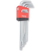 Resim CETA FORM Lt/900 9'lu Top Başlı L Allen Anahtar Takımı Uzun Tip 