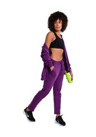 Resim Sportive Sevilla Kadın Mor Günlük Stil Eşofman Üstü 24kk008-mor 1656521 Mor 