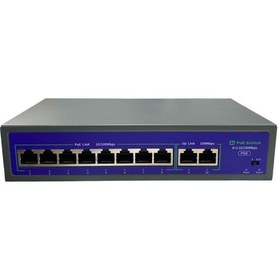 Resim Novacom Nvc-hıf0820fbl-c 8+2 Port 10/100mbps Uplink Aı Poe Switch 