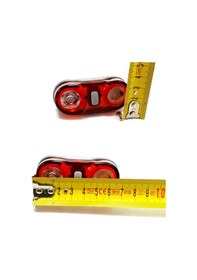Resim Rectus Bisiklet Arka Stop Far Işık Pil Dahil 2 Led 4 Fonksiyon Kırmızı - Beyaz 