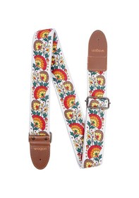 Resim Wagon Straps Vintage Serisi Gitar Askısı - Flower Rainbow 