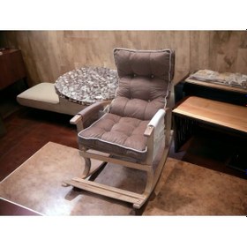 Resim Yaren Home Dizayn Sallanan Sandalye, Dinlenme Koltuğu,tv Sandalyesi, Tatli Kahve-krem Kahverengi - Krem 