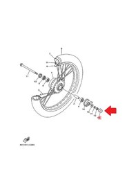 Resim Yamaha Crypton R Ön Teker Mili Somun Kapağı 5XV-F5188-10 