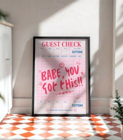 Resim Babe, You Got This Poster - 50x70cm / Naturel Ahşap 