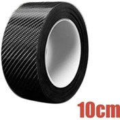 Resim Flybuy 10cm-10 M Karbon Fiber Kapı Eşiği Koruma Şerit Etiket Tampon Kapı Eşiği Anti-adım Dekorasyon Bant 10cm 