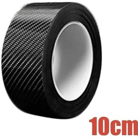 Resim Flybuy 10cm-10 M Karbon Fiber Kapı Eşiği Koruma Şerit Etiket Tampon Kapı Eşiği Anti-adım Dekorasyon Bant 10cm 