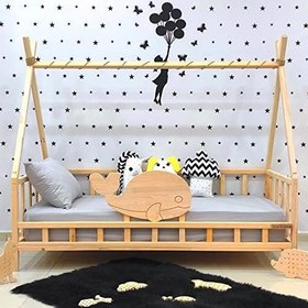 Resim Markaawm Nirvana Montessori Karyola Bebek ve Çocuk Yatak Balina 90X190 90X190 