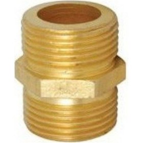 Resim Pirinç Sarı Nipel 1/2 - 1/2 