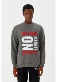 Resim No Fear Erkek Sweatshirt Gri M500233 001 