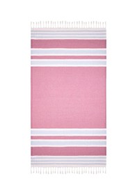 Resim Soft Stripe Peştamal - Mor / Mavi - 90x160 Cm Renkli 