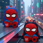 Resim Marvel Süper Kahraman Spider-Man animasyon karakterli sırt çantası, ayarlanabilir omuz askılı, günlük işe gidiş-gelişi ve tatil gezileri için uygun, 11 farklı etkinlikte taşınabilen ideal hediye seçeneği 