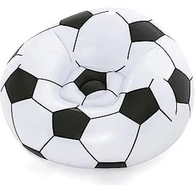 Resim Up In & Over Beanless Futbol Topu Koltuğu, 114 x 112 x 66 Cm, Futbol Hava Koltuğu, Siyah/beyaz 