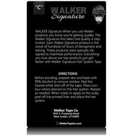 Resim Walker Tape Signature Protez C Oval Saç Bandı 36 'lı C 2 CM x 7.5 CM 