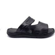 Resim Ayakkabımood 3511 Comfort Deri Siyah Erkek Terlik 