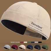 Resim Erkek & Kadın 'Decadent' Baskılı Kova Şapka - Bej, Polyester, Sokak Stili, Ayarlanabilir Snapback, Trendy Casual Şapka Sonbahar ve İlkbahar için, Casual Baş Giysisi | Ayarlanabilir Baş Giysisi | Polyester Şapka 