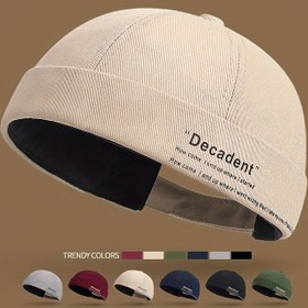 Resim Erkek & Kadın 'Decadent' Baskılı Kova Şapka - Bej, Polyester, Sokak Stili, Ayarlanabilir Snapback, Trendy Casual Şapka Sonbahar ve İlkbahar için, Casual Baş Giysisi | Ayarlanabilir Baş Giysisi | Polyester Şapka 