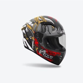 Resim Airoh Connor Samuraı Mat Motosiklet Kaskı Çok Renkli 