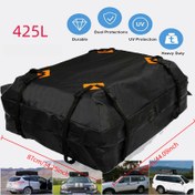 Resim Ağır Hizmet 425L Tavan Duffle Çantası - Büyük Kapasiteli, Su Geçirmez ve Hava Koşullarına Dayanıklı Araba Üstü Depolama Çantası, Seyahat, Kamp, Yürüyüş, SUV'lar, Kamyonlar ve Tüm Araçlar İçin Ön Açılı, Kamp Ekipmanı | Dayanıklı Açık Hava Çantası | Dayanıklı Su Geçirmez Çanta 