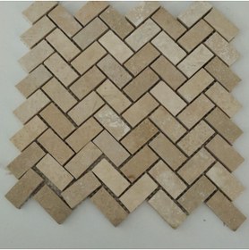 Resim SİPAHİMARBLE Traverten Zebra 2,5x5 Mozaik - Outlet 