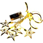 Resim Reedark Ramazan Ve Bayram Işıklı Yıldız & Ay Şekilli Led Asma Dekor Işıkları, Pencere Ve Parti Süslemeleri İçin Ilık Beyaz 