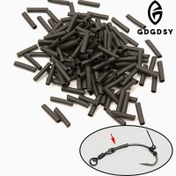 Resim 420 adet Siyah Isı Küçültme Tüpü - Karides Balık saç tokası için Düğüm Olmayan Güvenlik saç tokası Bağlantı, Dayanıklı PE Malzeme, Verimli Balıkçılık Aksesuarları İçin İdeal, Balıkçılık Aksesuarları Temelleri | Şık Tüp Tasarımı | Isı Küçültme Tüpü, Balık Aksesuarları Tüpleri 