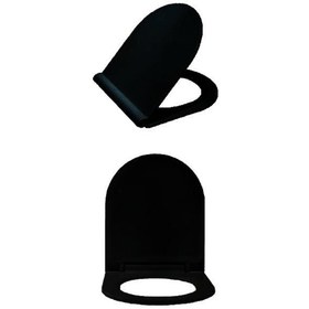 Resim Bagno Mat Siyah Gala Premium Soft Close Klozet Kapağı (BG.101714300-MS) 
