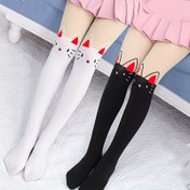 Resim 2'li Paket Kız Çocuk Sevimli Kulaklı Tayt - Kalp & Pati Desenli İnce Esnek Tayt, Açık & Pembe, Yumuşak Örme Kumaş, İlkbahar/Sonbahar Günlük Dans & Oyun Kıyafeti, Şirin Tayt 