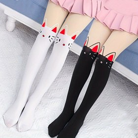 Resim 2'li Paket Kız Çocuk Sevimli Kulaklı Tayt - Kalp & Pati Desenli İnce Esnek Tayt, Açık & Pembe, Yumuşak Örme Kumaş, İlkbahar/Sonbahar Günlük Dans & Oyun Kıyafeti, Şirin Tayt 