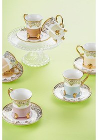 Resim Acar Ornette 6 Kişilik Kahve Fincanı Takımı - 90 Ml 