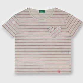 Resim United Colors Of Benetton Benetton Kız Çocuk Tshirt Bej 