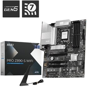 Resim MSI Pro Z890-S WIFI Intel Z890 8600 MHz (OC) DDR5 Soket 1851 ATX Anakart 