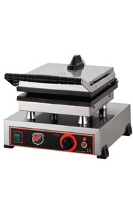 Resim Işıkgaz Tekli Kare Waffle 1100 W. Profesyonel Endüstriyel 