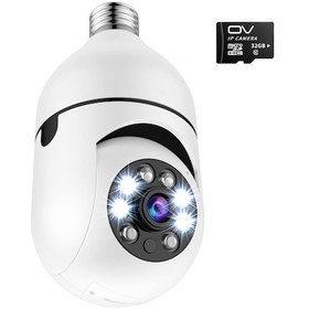 Resim Jeemson E27 1080p Ip Kamera, 355 Pan/90 Tilt, İki Yönlü Ses, Gündüz/gece Görüşü, Wifi Bağlantılı, Akıllı İnsan Algılama, 128gb Tf Kart Desteği 