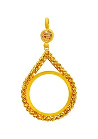 Resim 14 Ayar Damla Dorikalı Yarım Altın Çerçevesi 