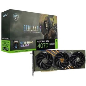 Resim MSI 16GB RTX4070TI SUPER GAMING SLIM STALKER 2 EDITION 16G GDDR6X HDMI-DP PCIE 4.0 