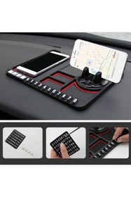 Resim Point Araç Içi Torpido Kaydırmaz Ped Telefon Tutucu Numaratör Organizer Torpido Organizer 