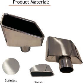 Resim Bmw G30 5 Serisi (2017-2023)PASLANMAZ Çelik Egzoz Ucu Seti–sağ&sol Krom Kaplama Kaynak Montajlı 