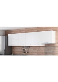 Resim Minar 300 Cm Mutfak Dolabı Beyaz 300-B8-Üst Modül Beyaz 