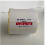 Resim Kalite Barkod 80x60 Termal Etiket | 10 Rulo Barkod Etiketi 