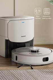 Resim Alex Laser Power+ 1287H Moplu Halı Tanıyan Robot Süpürge 