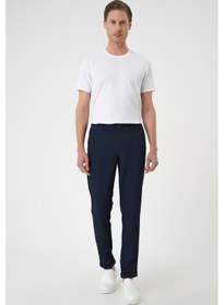 Resim Efor Slim Fit Waffle Kumaş Esnek Pamuk Lacivert Pantolon P 1168 Lacivert 