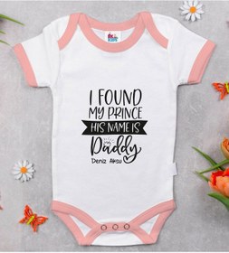 Resim Bitmeyenkartus Bk Kids Kişiye Özel Pembe Bebek Body Zıbın - Model 4 Çok Renkli 