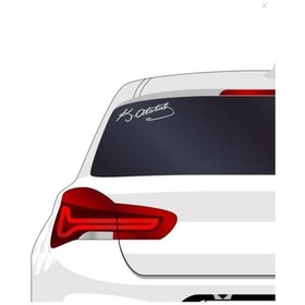 Resim K.atatürk Sticker - Imza - K.atatürk 22x 5cm Siyah Sticker 