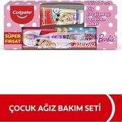 Resim Colgate Barbie Meyve Aromalı Çocuk Diş Macunu 75 ML + Diş Fırçası 