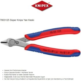 Resim Knipex 78 03 125 Süper Knips Yan Keski Knipex 78 03 