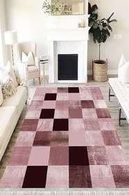 Resim Patchwork Westa Kaymaz Tabanlı Yıkanabilir Antibakteriyel Dijital Baskı Patchwork Halı Kilim, PW-8150A-WST-100X400 