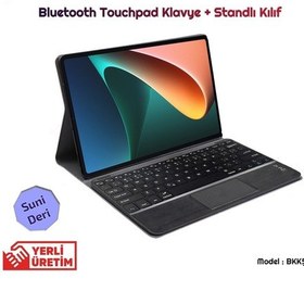 Resim Xiaomi Uyumlu Pad 5 11 Inch Bt Touchpad Klavyeli Standlı Kılıf - Bkk5 