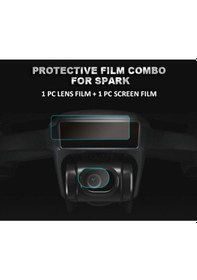 Resim Djı Spark 2 Adet Kamera Lens Koruyucu Film Drone Vücut Ekran Filmi 