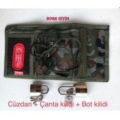 Resim Asker Cüzdanı Ipli Askılı Bot Kilidi Çanta Kilidi Çok Renkli 